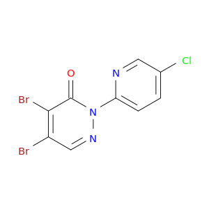 3(2H)-Pyridazinone, 4,5-dibromo-2-(5-chloro-2-pyridinyl)-