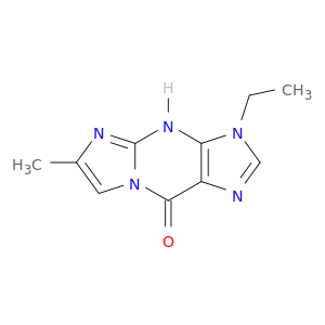 9H-Imidazo[1,2-a]purin-9-one, 3-ethyl-3,4-dihydro-6-methyl-