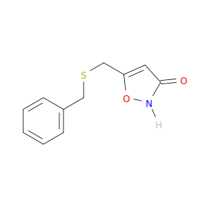 3(2H)-Isoxazolone, 5-[[(phenylmethyl)thio]methyl]-