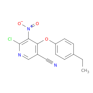 3-Pyridinecarbonitrile, 6-chloro-4-(4-ethylphenoxy)-5-nitro-