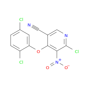 3-Pyridinecarbonitrile, 6-chloro-4-(2,5-dichlorophenoxy)-5-nitro-