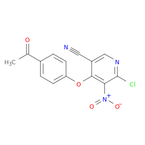 3-Pyridinecarbonitrile, 4-(4-acetylphenoxy)-6-chloro-5-nitro-