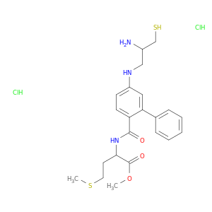 N-[4-[2(R)-氨基-3-巯基丙基]氨基-2-苯基苯甲酰基]-(S)-蛋氨酸甲酯盐酸盐