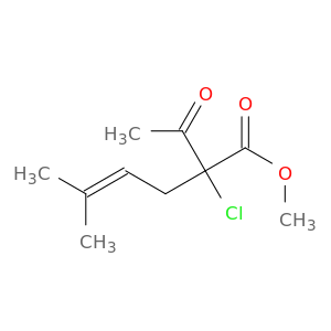 4-Hexenoic acid, 2-acetyl-2-chloro-5-methyl-, methyl ester