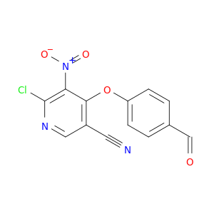 3-Pyridinecarbonitrile, 6-chloro-4-(4-formylphenoxy)-5-nitro-