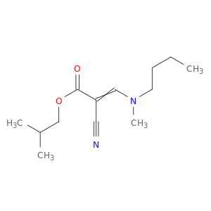 2-Propenoic acid, 3-(butylmethylamino)-2-cyano-, 2-methylpropyl ester