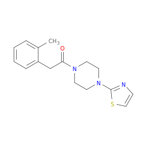 Piperazine, 1-[(2-methylphenyl)acetyl]-4-(2-thiazolyl)-