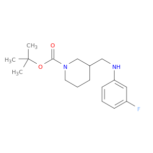 1-Piperidinecarboxylicacid, 3-[[(3-fluorophenyl)amino]methyl]-, 1,1-dimethylethyl ester
