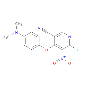 3-Pyridinecarbonitrile, 6-chloro-4-[4-(dimethylamino)phenoxy]-5-nitro-