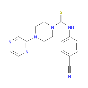 1-Piperazinecarbothioamide, N-(4-cyanophenyl)-4-pyrazinyl-