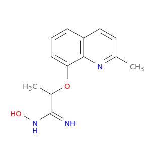Propanimidamide, N-hydroxy-2-[(2-methyl-8-quinolinyl)oxy]-