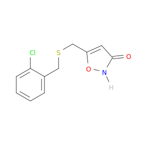 3(2H)-Isoxazolone, 5-[[[(2-chlorophenyl)methyl]thio]methyl]-