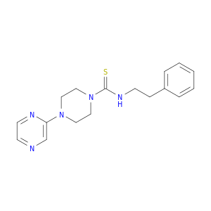 1-Piperazinecarbothioamide, N-(2-phenylethyl)-4-pyrazinyl-