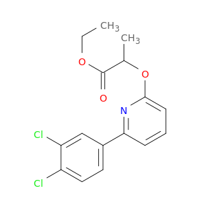 Propanoic acid, 2-[[6-(3,4-dichlorophenyl)-2-pyridinyl]oxy]-, ethyl ester