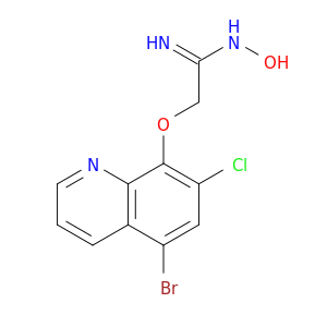Ethanimidamide, 2-[(5-bromo-7-chloro-8-quinolinyl)oxy]-N-hydroxy-