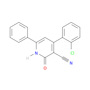 3-Pyridinecarbonitrile, 4-(2-chlorophenyl)-1,2-dihydro-2-oxo-6-phenyl-