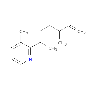 Pyridine, 2-(1,4-dimethyl-5-hexenyl)-3-methyl-