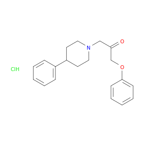 2-Propanone, 1-phenoxy-3-(4-phenyl-1-piperidinyl)-, hydrochloride