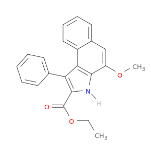 3H-Benz[e]indole-2-carboxylic acid, 4-methoxy-1-phenyl-, ethyl ester
