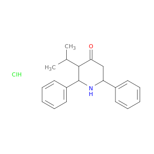 4-Piperidinone, 3-(1-methylethyl)-2,6-diphenyl-, hydrochloride
