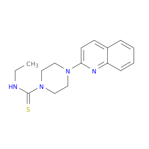 1-Piperazinecarbothioamide, N-ethyl-4-(2-quinolinyl)-