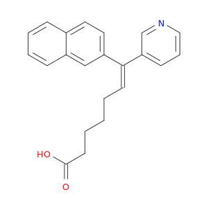 6-Heptenoic acid, 7-(2-naphthalenyl)-7-(3-pyridinyl)-, (E)-
