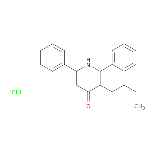 4-Piperidinone, 3-butyl-2,6-diphenyl-, hydrochloride
