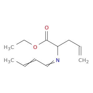 4-Pentenoic acid, 2-(2-butenylideneamino)-, ethyl ester