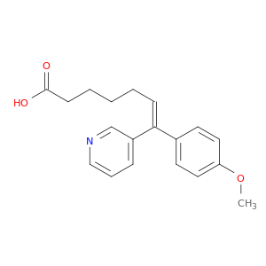 6-Heptenoic acid, 7-(4-methoxyphenyl)-7-(3-pyridinyl)-, (Z)-