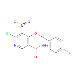3-Pyridinecarboxamide, 6-chloro-4-(4-chlorophenoxy)-5-nitro-