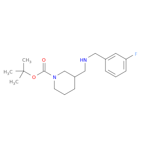 1-Piperidinecarboxylicacid, 3-[[[(3-fluorophenyl)methyl]amino]methyl]-, 1,1-dimethylethyl ester