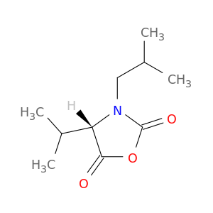 2,5-Oxazolidinedione, 4-(1-methylethyl)-3-(2-methylpropyl)-, (S)-