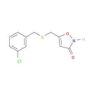 3(2H)-Isoxazolone, 5-[[[(3-chlorophenyl)methyl]thio]methyl]-