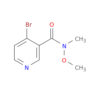 3-Pyridinecarboxamide, 4-bromo-N-methoxy-N-methyl-