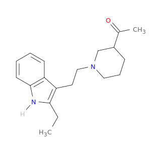 Ethanone, 1-[1-[2-(2-ethyl-1H-indol-3-yl)ethyl]-3-piperidinyl]-