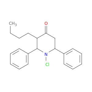 4-Piperidinone, 3-butyl-1-chloro-2,6-diphenyl-