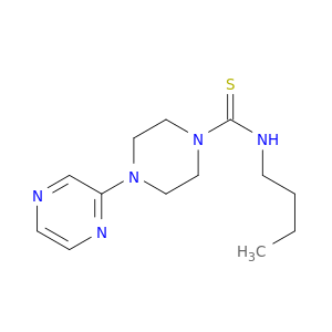 1-Piperazinecarbothioamide, N-butyl-4-pyrazinyl-