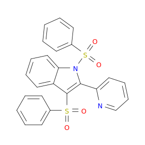1H-Indole, 1,3-bis(phenylsulfonyl)-2-(2-pyridinyl)-