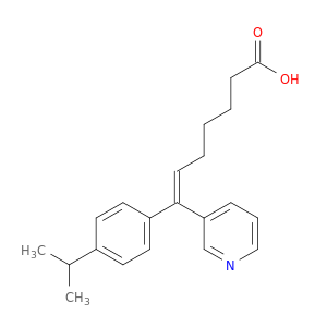 6-Heptenoic acid, 7-[4-(1-methylethyl)phenyl]-7-(3-pyridinyl)-, (Z)-