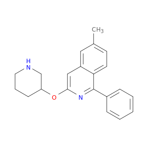 Isoquinoline, 6-methyl-1-phenyl-3-(3-piperidinyloxy)-
