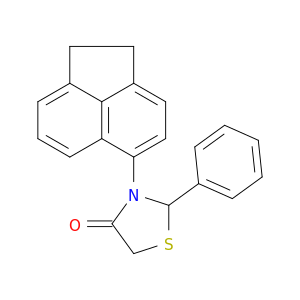4-Thiazolidinone, 3-(1,2-dihydro-5-acenaphthylenyl)-2-phenyl-
