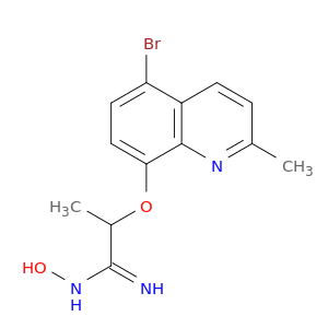 Propanimidamide, 2-[(5-bromo-2-methyl-8-quinolinyl)oxy]-N-hydroxy-