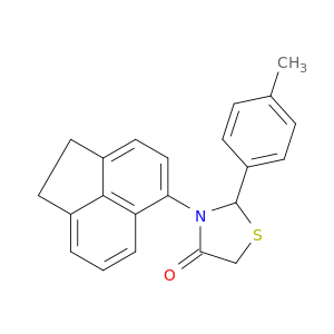 4-Thiazolidinone, 3-(1,2-dihydro-5-acenaphthylenyl)-2-(4-methylphenyl)-