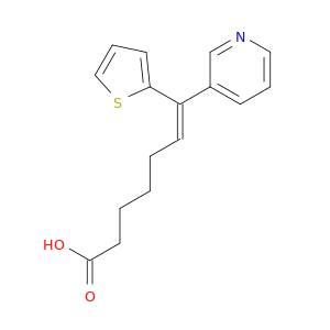 6-Heptenoic acid, 7-(3-pyridinyl)-7-(2-thienyl)-, (Z)-