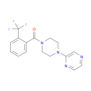 Piperazine, 1-pyrazinyl-4-[2-(trifluoromethyl)benzoyl]-