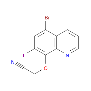 Acetonitrile, [(5-bromo-7-iodo-8-quinolinyl)oxy]-