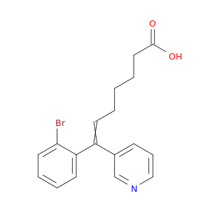 6-Heptenoic acid, 7-(2-bromophenyl)-7-(3-pyridinyl)-