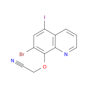 Acetonitrile, [(7-bromo-5-iodo-8-quinolinyl)oxy]-