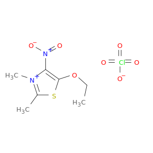 Thiazolium, 5-ethoxy-2,3-dimethyl-4-nitro-, perchlorate