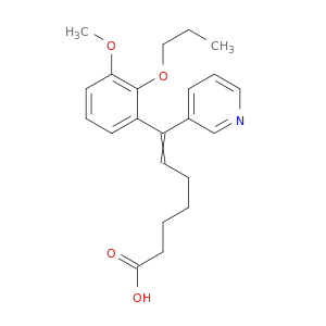 6-Heptenoic acid, 7-(3-methoxy-2-propoxyphenyl)-7-(3-pyridinyl)-